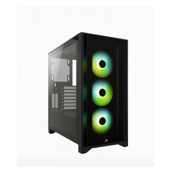 CASE GAMING RGB CORSAIR iCUE 4000X MID TOWER VENTILADORES 3 DE 120MM CON VIDRIO LATERAL Y FRONTAL CC-9011204-WW