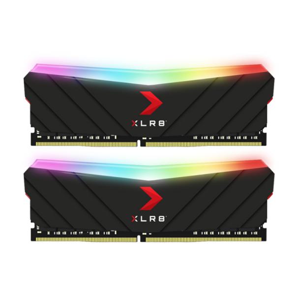MEMORIA RAM PC 16GB PNY MD16GK2D4360018XRGB DDR4 3600 MHZ CL18 1.35 V XLR8 GAMING EPIC X RGB. DUAL KIT. XMP 2.0 DIMM 288 PINES