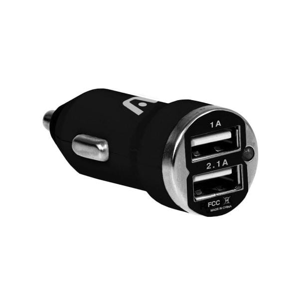 Cargador Auto USB 2 Puertos Argom ARG-AC-0102BK