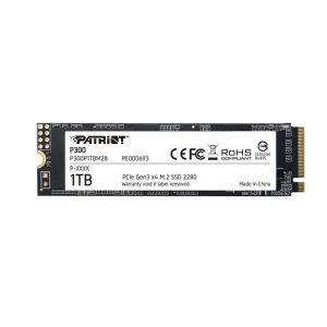 HD INTERNO SOLIDO 1TB PATRIOT P300 M.2 2280 PCIE GEN3 X4 NVME 2100MB/S / 1650MB/S P300P1TBM28 P300