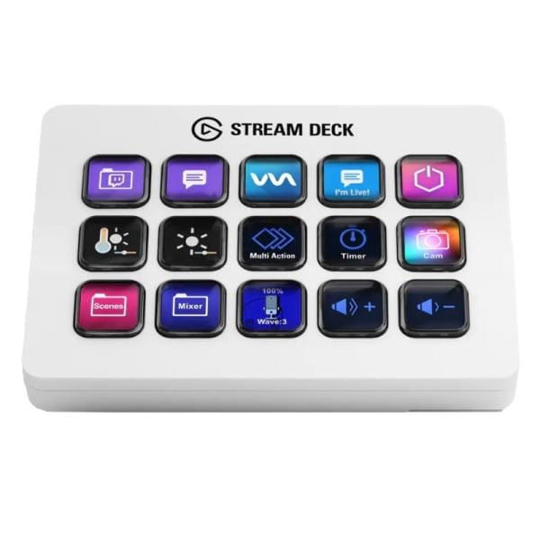 Teclado Streaming Corsair MK2 Membrana USB White