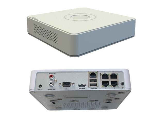 NVR Hikvision 4 Canales PoE H.265+ 6MP DS-7104NI-Q1/4P