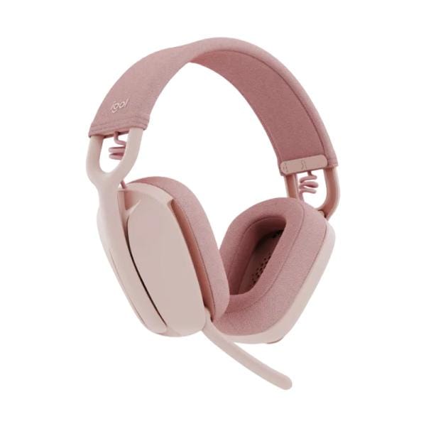 Headset Logitech Zone Vibe 100 Rosado – 20h Autonomía