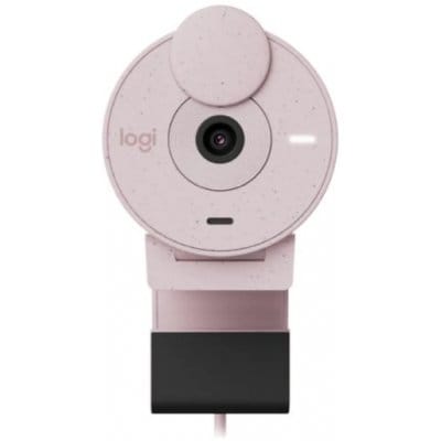 Cámara Web Logitech Brio 300 1080p USB-C Rosada