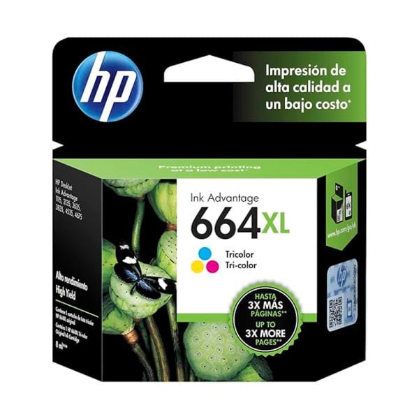 Tinta HP 664XL Color 330 Páginas F6V30AL