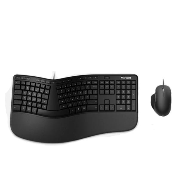 Combo Teclado Mouse Microsoft Ergo USB Negro RJU-00003