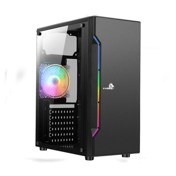 Case Gaming X-Lion NE-386 RGB Tempered Glass