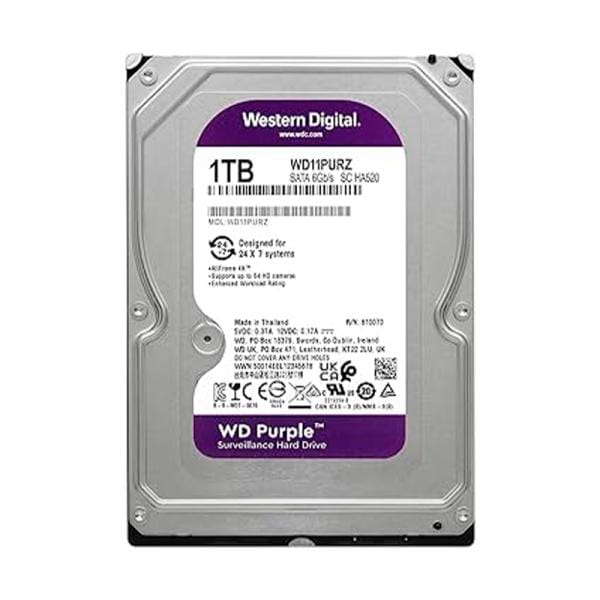 Disco Duro Vigilancia 1TB WD Purple WD11PURZ