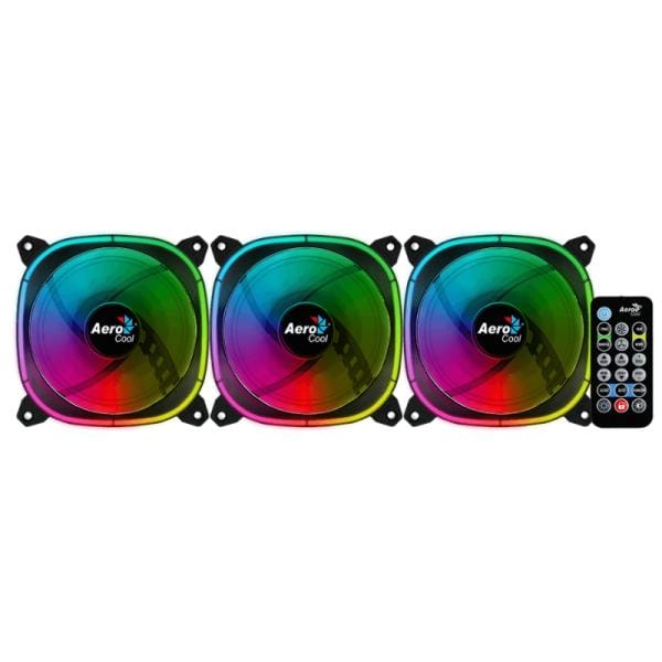 Abanico RGB Aerocool Astro 12 Pro Negro Gaming