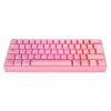 teclado gaming mecánico 60% rosado