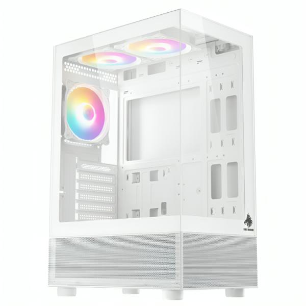 CASE GAMING EAGLE WARRIOR MID TOWER VENTILADORES 3 DE 120MM CON VIDRIO LATERAL Y FRONTAL