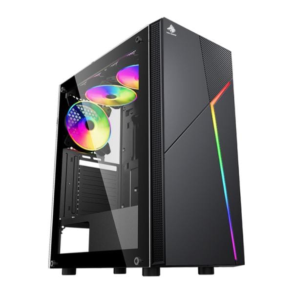 Case Gaming RGB Eagle Warrior H430 Mid Tower Vidrio Negro