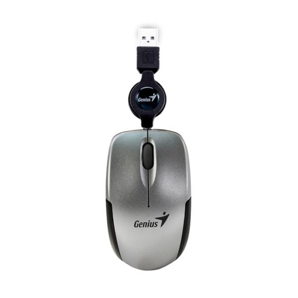 Mouse Genius RS2 Micro Traveler Inalámbrico Plateado
