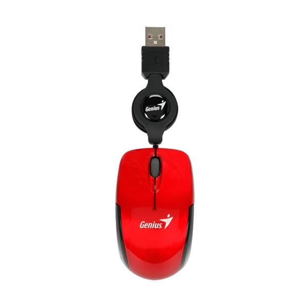 Mouse Genius RS2 Micro Traveler Rojo Alámbrico USB