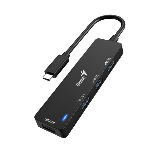 Hub Genius RS2 UH-400 Black – Conexión Múltiple