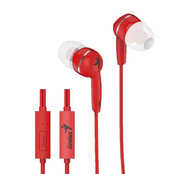 Audífonos Genius HS-M320 Alámbricos 3.5mm Rojo
