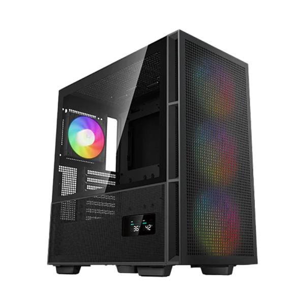Case Gaming RGB DEEPCOOL CH560 Mid Tower Vidrio Negro