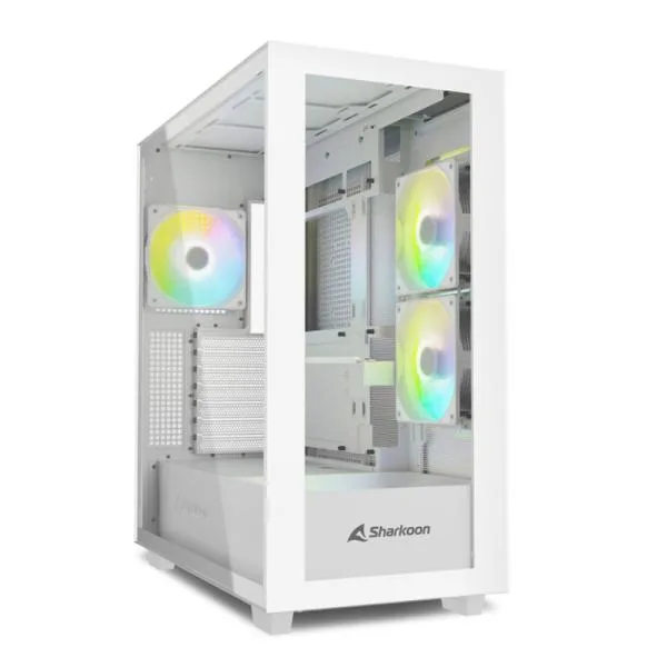 Case Gaming RGB Sharkoon Rebel C60 ATX Blanco