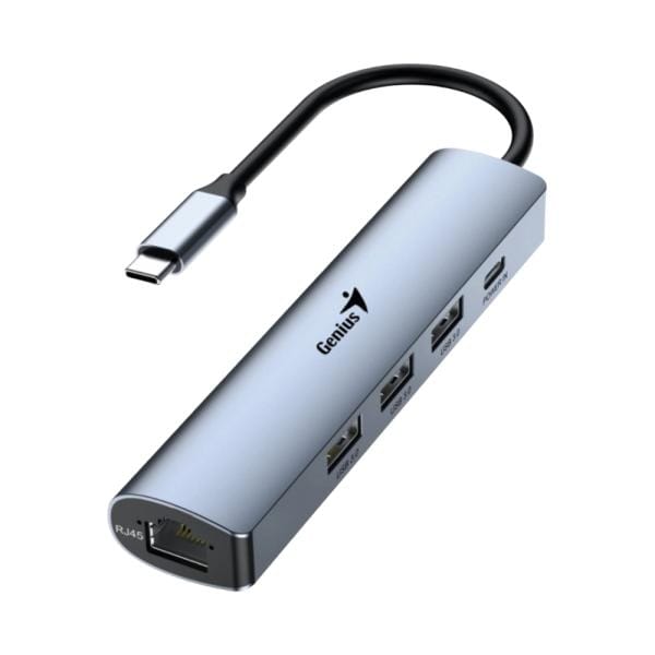 Hub USB Genius RS2 UH-545 Gris – 4 Puertos