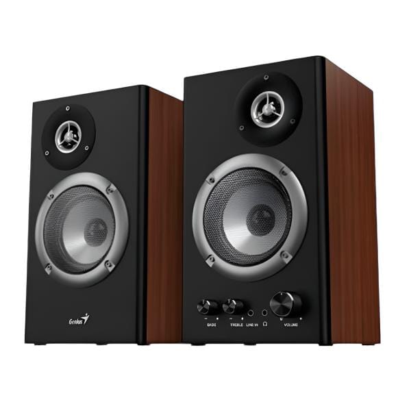 Parlante Genius RS2 36W Hi-Fi Madera Escritorio