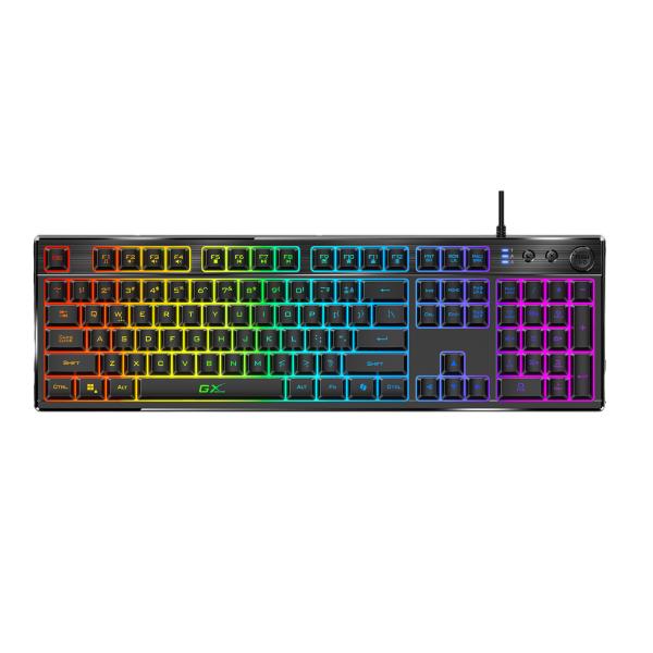 Teclado Gaming RGB Genius K7 Membrana Negro Full Size
