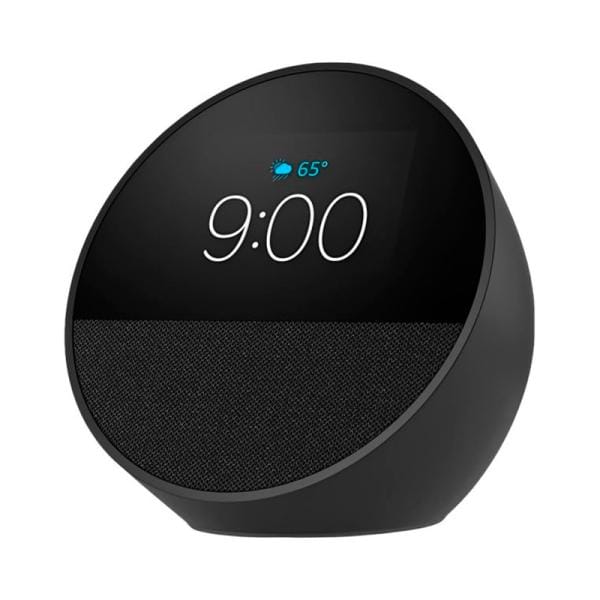 Amazon Echo Spot 2024 Negro – Reloj Inteligente con Alexa