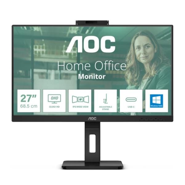 Monitor AOC 27″ QHD 2560×1440 75Hz IPS Q27P3W