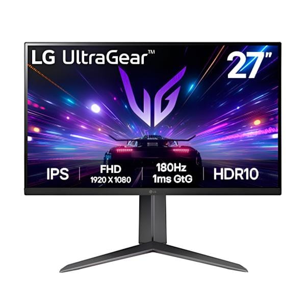 MONITOR 27» GAMING LG ULTRAGEAR FHD IPS 1920 x1080 180Hz 1MS NEGRO 27GS65F-B
