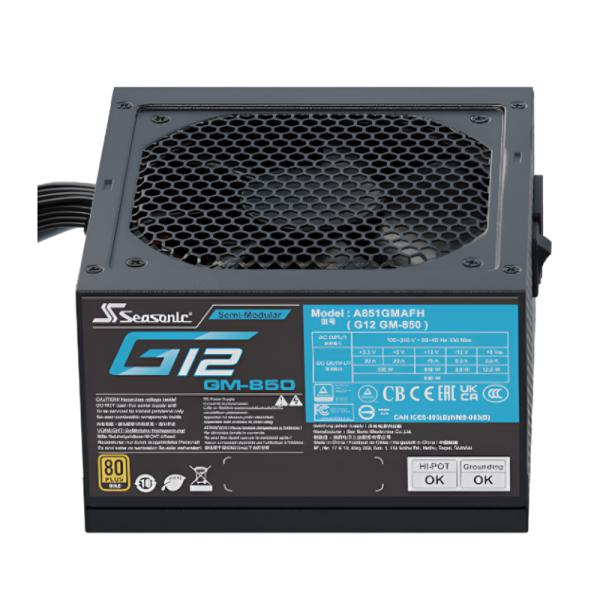 Fuente Seasonic G12 GM 850W 80 Plus Gold Semimodular