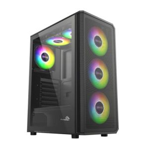 case gaming vidrio templado