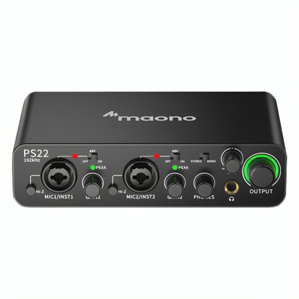 Interfaz de Audio MAONO PS22 USB-C 2 Entradas