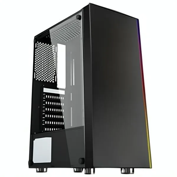 Case Gaming RGB Eagle Warrior Mid Tower Vidrio Negro