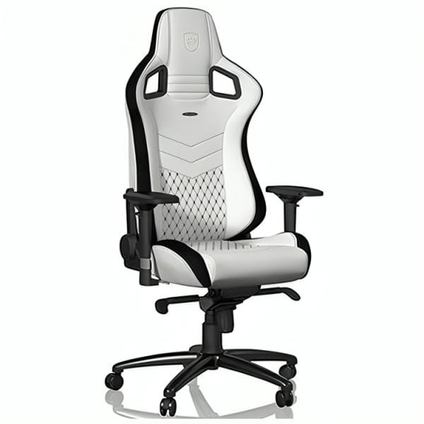 Silla Gaming Noblechairs Epic Blanca Cuero Sintético