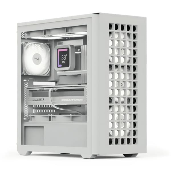 Case Gaming RGB Aerocool D502A Mini Tower Blanco
