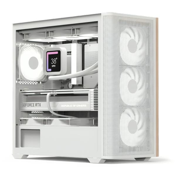Case Gaming RGB Aerocool D301A Mini Tower Blanco