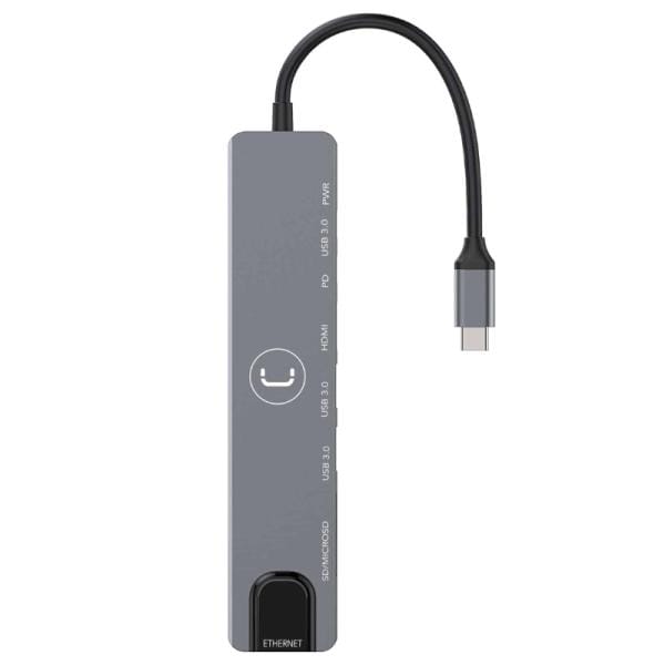 Hub USB-C 8 Puertos UNNO TEKNO HB1109SV