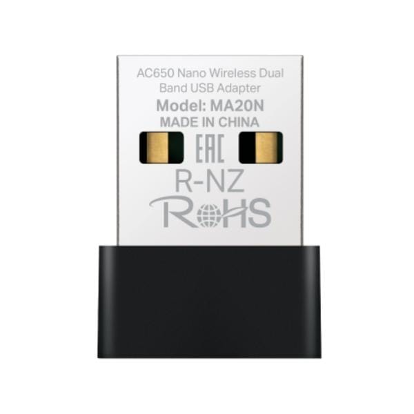 Adaptador WiFi Dual Band USB Mercusys MA20N 433 Mbps