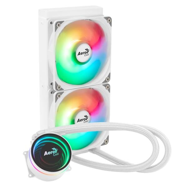 Aerocool Oasis L240 Enfriamiento Líquido 240mm RGB Blanco