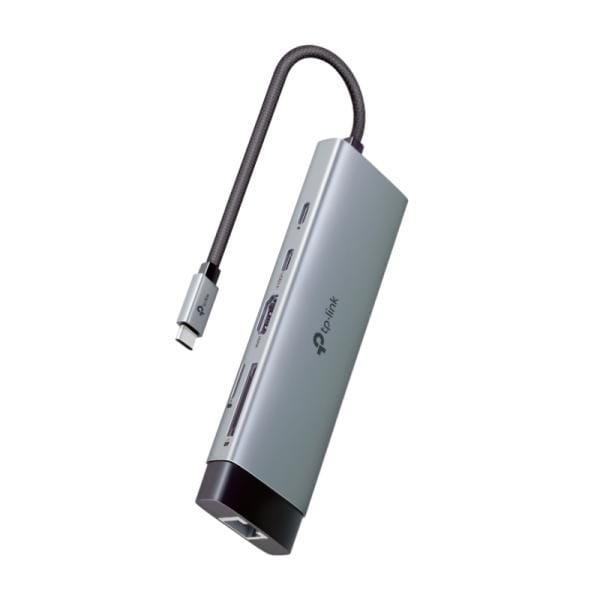 HUB TP LINK UH9120C(UN) USB-C 9 EN 1 3 PUERTOS USB 1 PUERTO USB-C 1 PUERTO USB 3.0 1 PUERTO ETHERNET 1 PUERTO HDMI 1 PUERTO MICRO SD 1 PUERTO SD