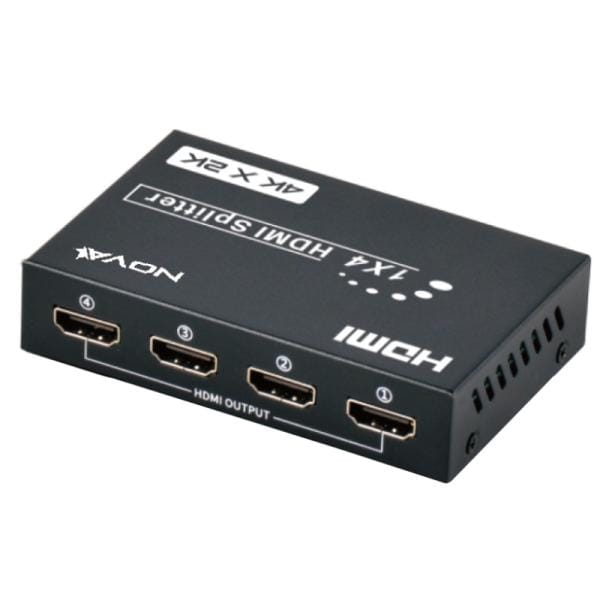 Splitter HDMI 4 Puertos 4K 30Hz NOVA Negro
