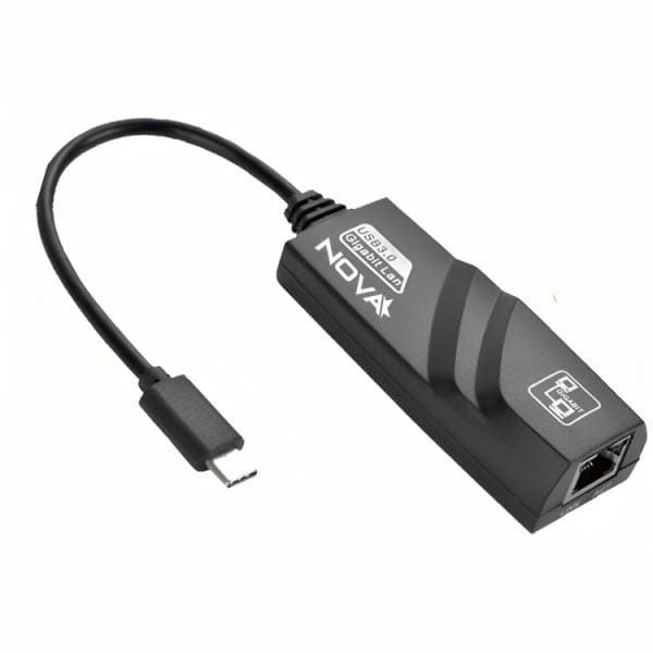 Adaptador NOVA USB-C a RJ45 Gigabit Negro 0.15M