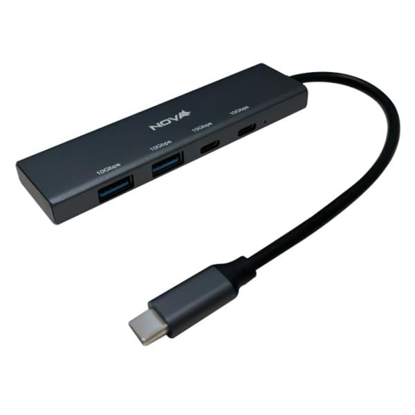 Hub USB-C Nova 4 Puertos USB 3.2 10Gbps