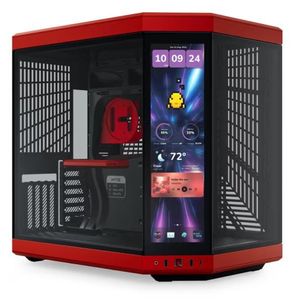HYTE Y70 Touch Case Gamer 14.9″ Rojo/Negro