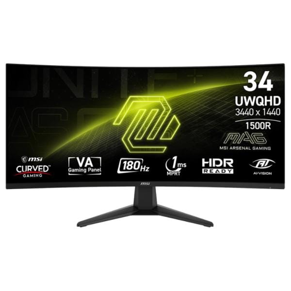 Monitor Gaming MSI MAG 346CQ 34″ Curvo 180Hz