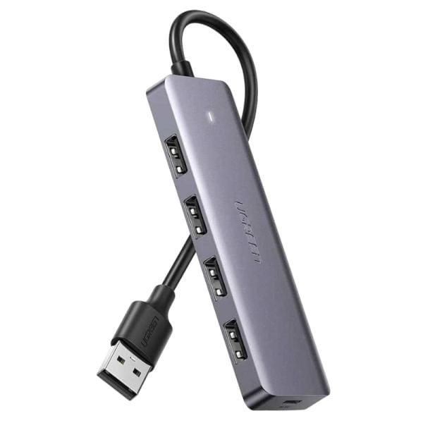 Hub UGREEN CM219 5 en 1 USB-A 5Gbps Gris