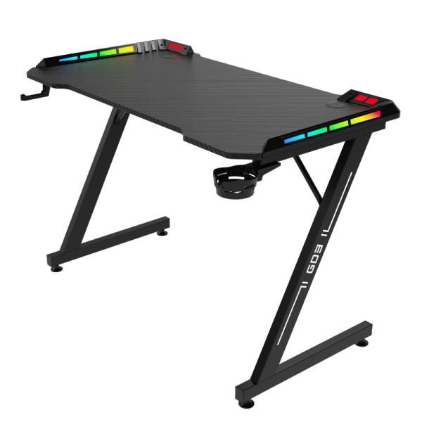 Escritorio Gaming RGB Aerocool GD3 – Acero Negro