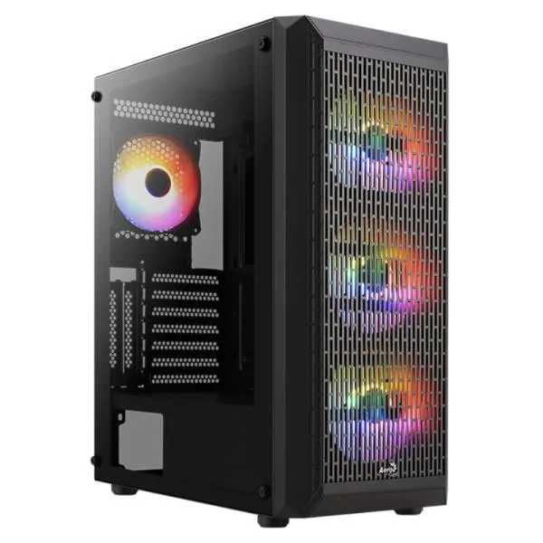 Case RGB Aerocool Beam-G Mid Tower Negro