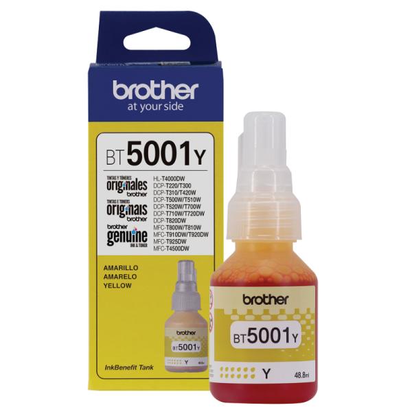 Tinta Brother BT5001Y Amarillo Ultra Alto Rendimiento