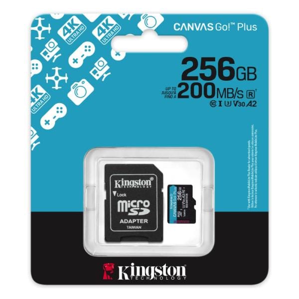 Micro SD 256GB Kingston Clase 10 200MB/s