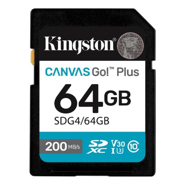 Memoria SD 64GB Kingston Clase 10 UHS-I V30